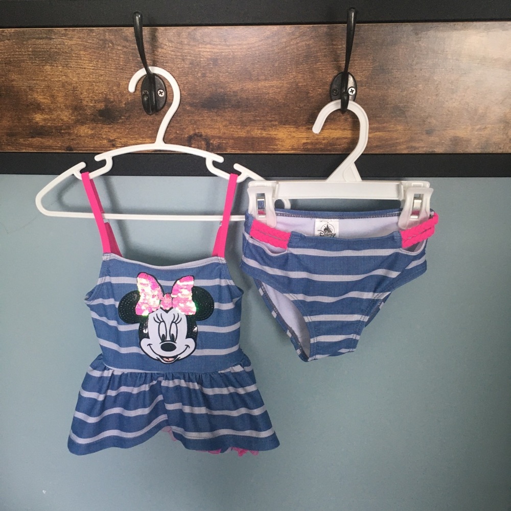 Disney Minnie Mouse 2 Piece Bathing Suit Set